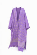 Purple with Gold Embroidery Kaftan