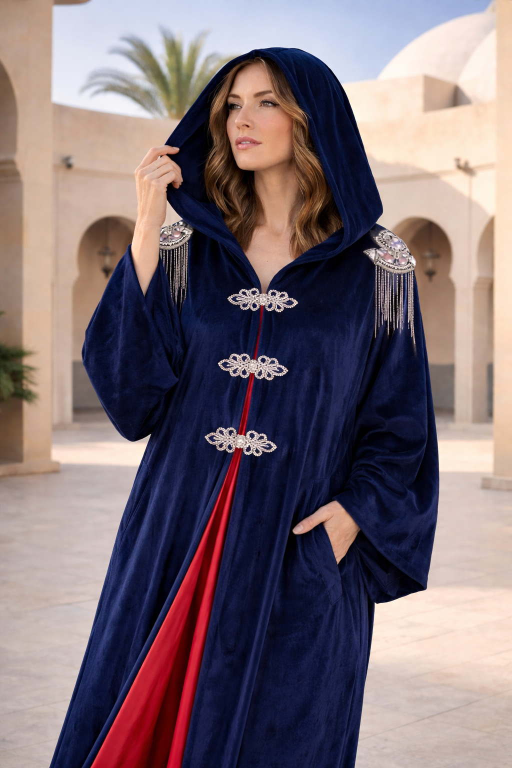 Navy Ramadan Kaftan