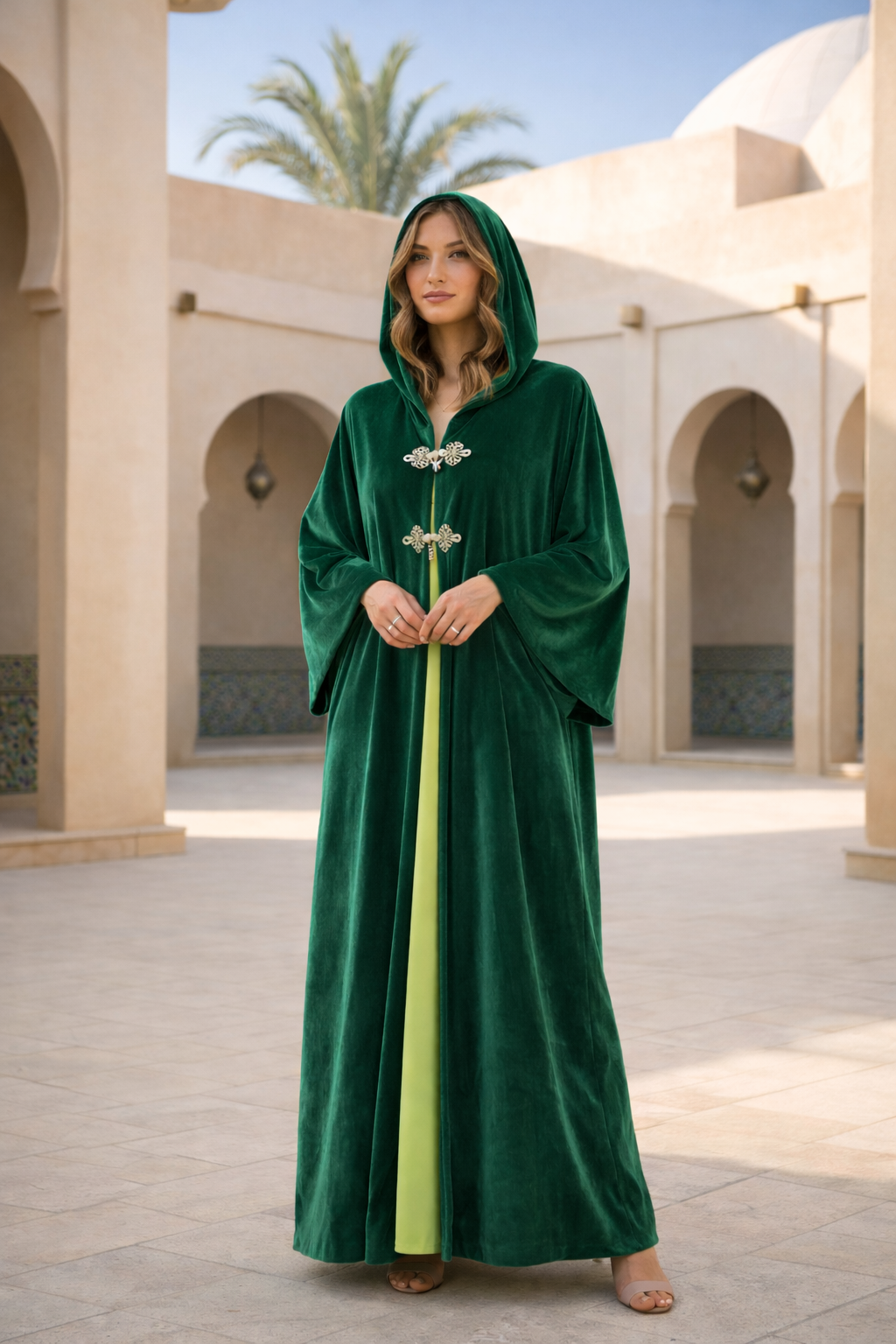 Green Ramadan Kaftan
