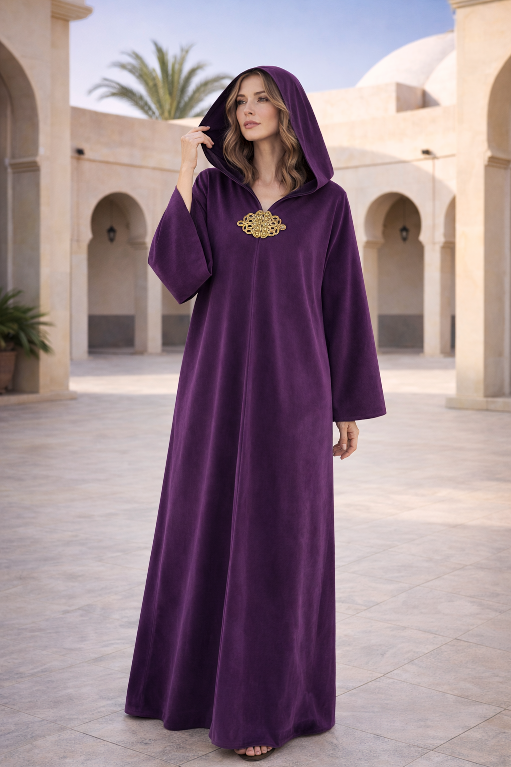 Purple Ramadan Kaftan