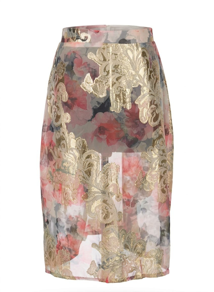 Pink Flower skirt