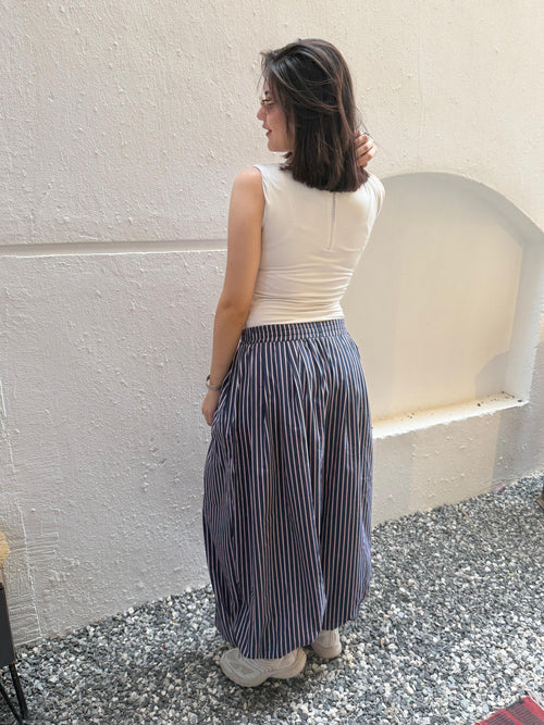 Blue balloon pants